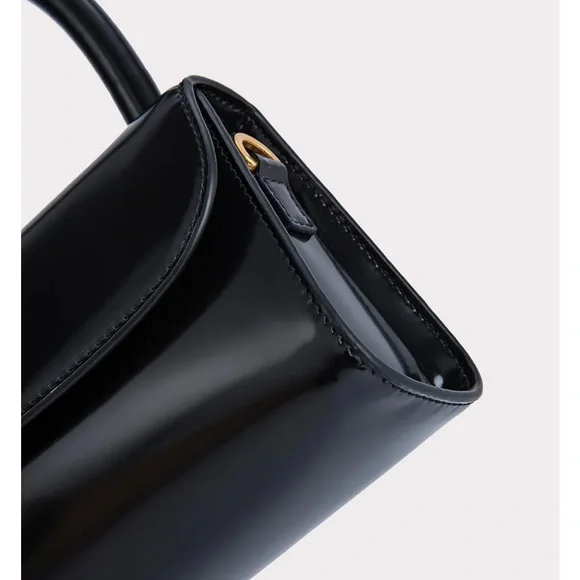 By Far semi patent leather mini top handle bag - Picture 2 of 6